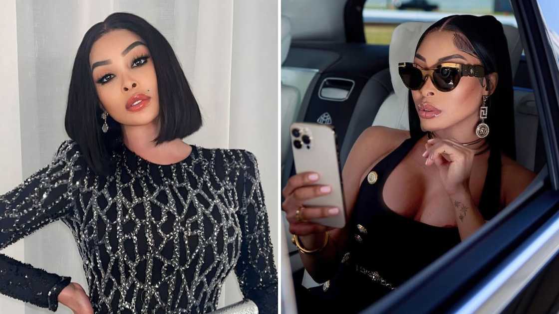 Khanyi Mbau showed off her new face Khanyi Mbau showed off her new face