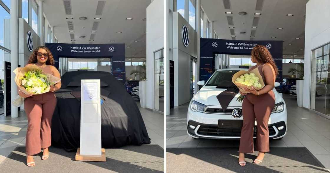 Zama with her new car