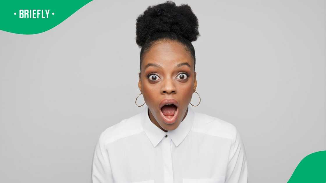 The group stood outside with their management personnel, who listened and responded