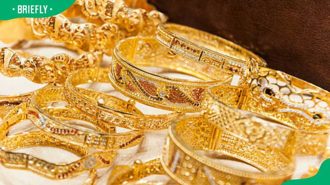 Gold bracelets