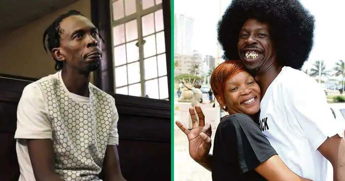 Pitch Black Afro denied murdering Trisha Modisane. Pitch Black Afro denied murdering Trisha Modisane.