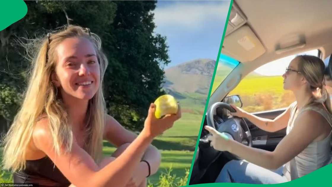American woman in South African hels learners in need
