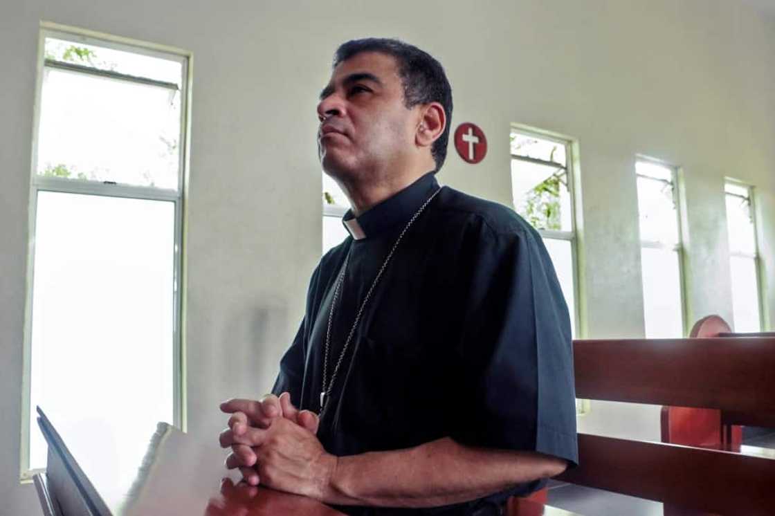 Bishop Rolando Alvarez is a critic of Nicaraguan President Daniel Ortega Bishop Rolando Alvarez is a critic of Nicaraguan President Daniel Ortega