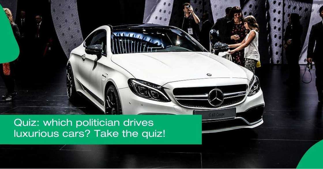 One of the politicians in the quiz drives a Mercedes Benz C63 AMG