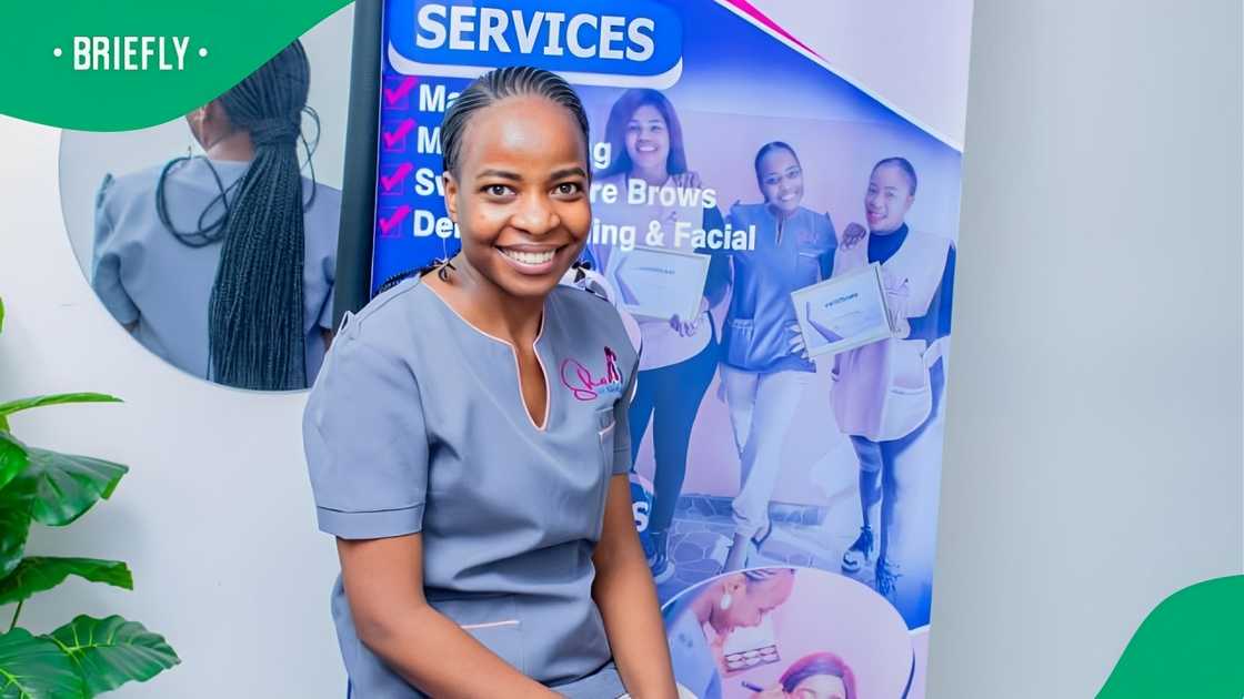 An eyebrow specialist showed her services on TikTok An eyebrow specialist showed her services on TikTok