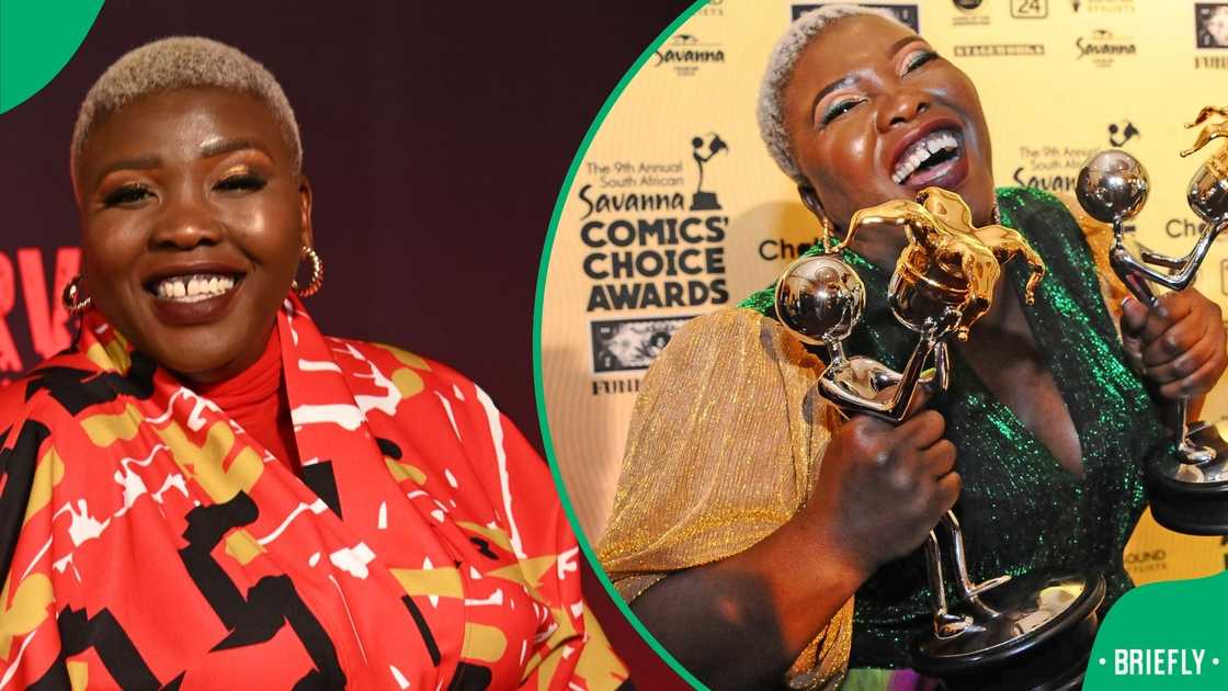 Celeste Ntuli wins comedian of the year award Celeste Ntuli wins comedian of the year award