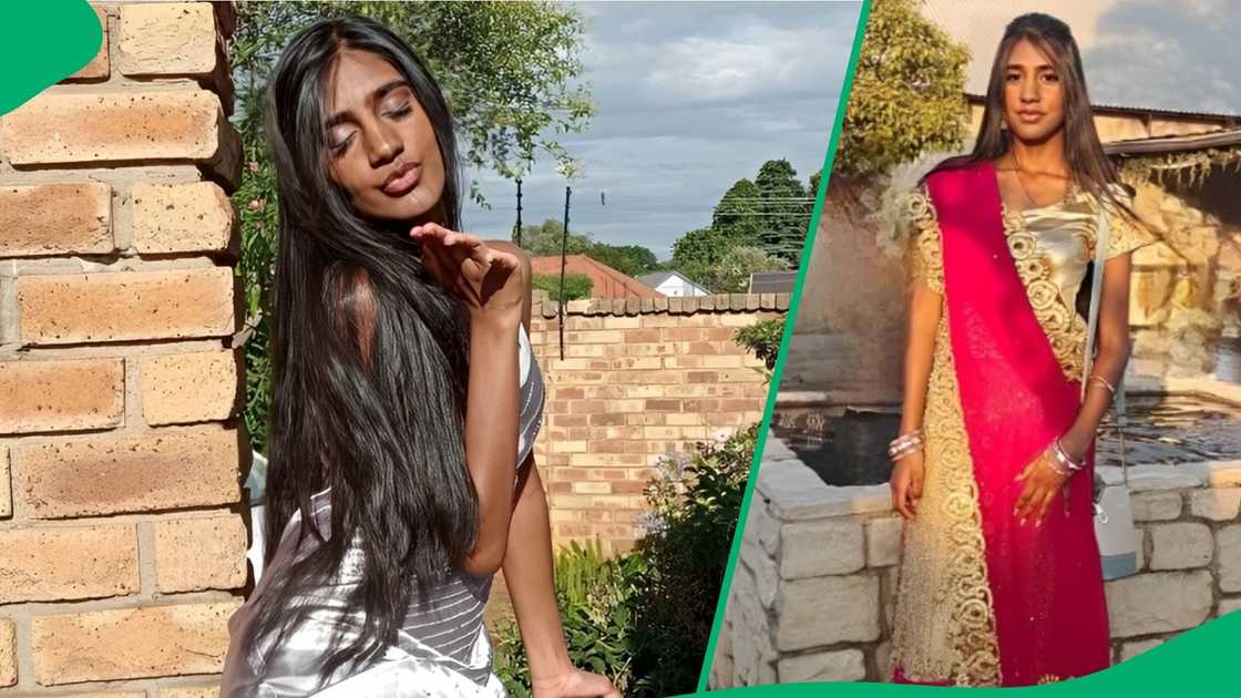 A girl shared her matric results. A girl shared her matric results.