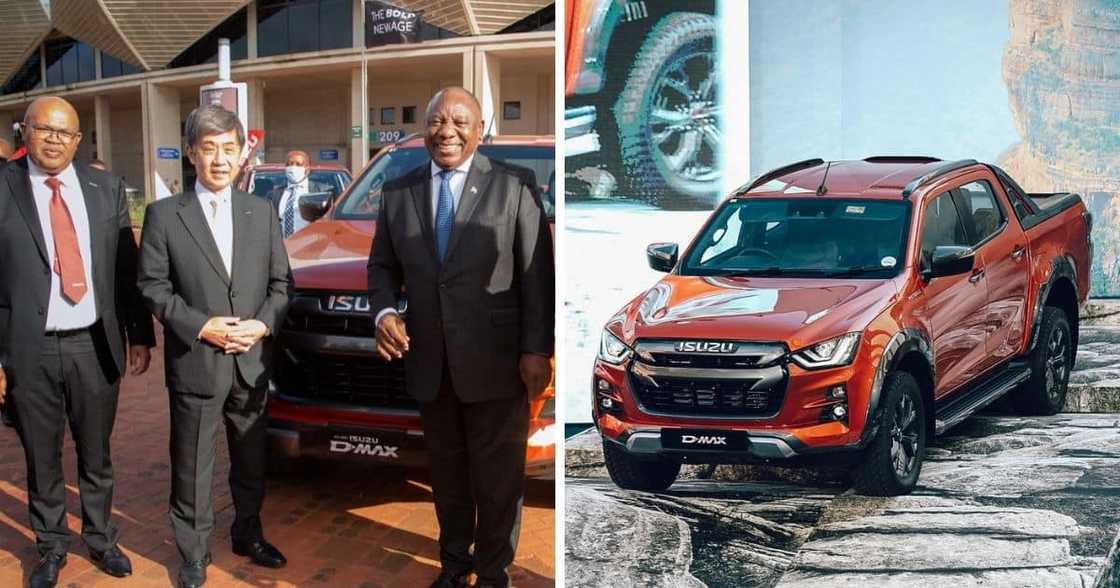 Cyril Ramaphosa makes surprise visit to new proudly SA built Isuzu D Max bakkie launch in Gqeberha Cyril Ramaphosa makes surprise visit to new proudly SA built Isuzu D Max bakkie launch in Gqeberha