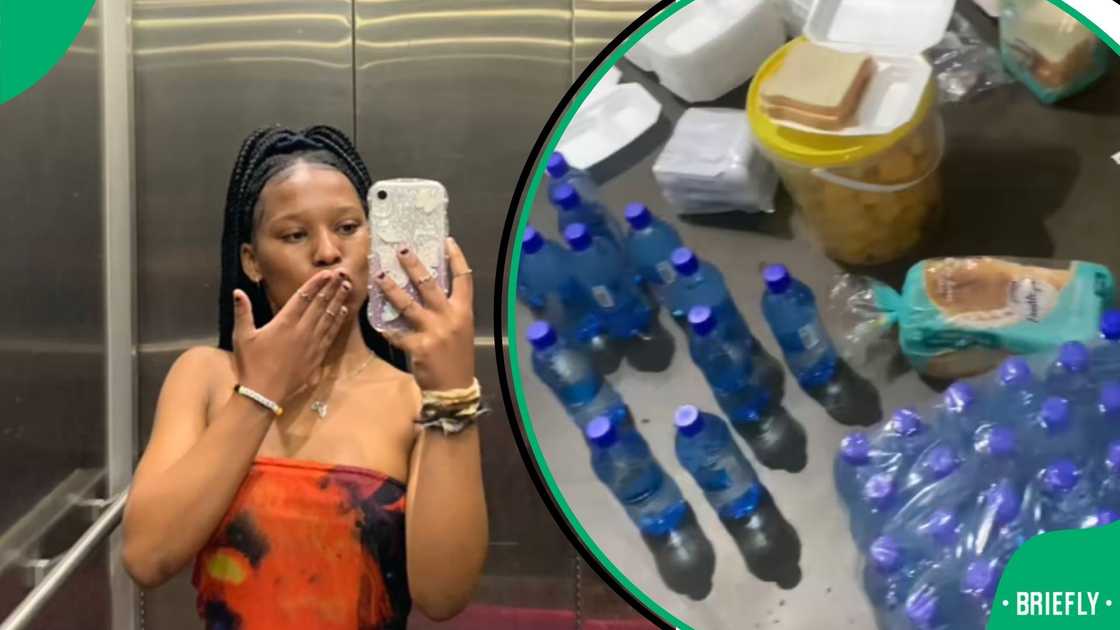 Lady feeds homeless