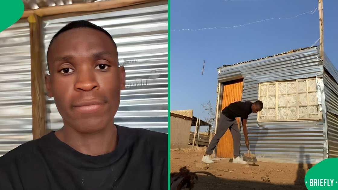 A proud man shared how he renovated his shack. A proud man shared how he renovated his shack.