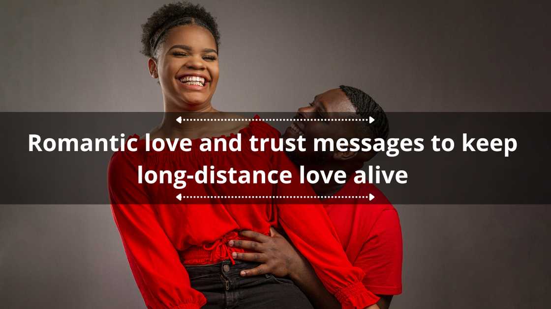 Romantic love and trust messages