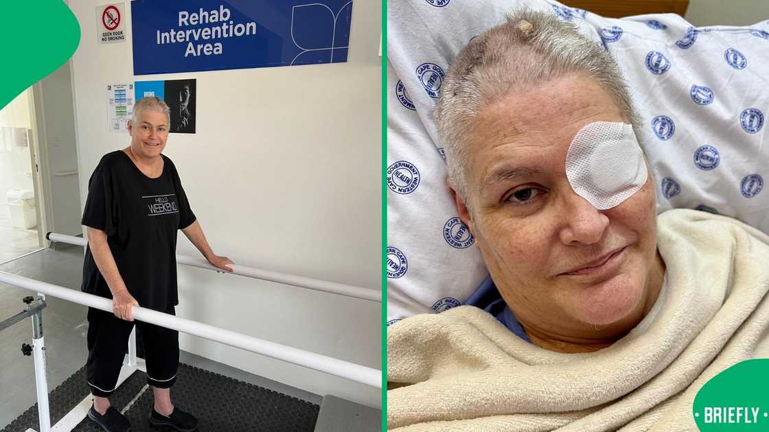 Alison Botha was admitted to rehab after suffering from a brain aneurysm.