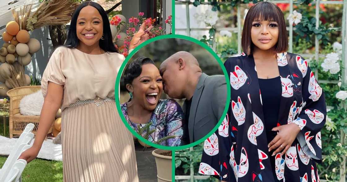 Karabo Ntshweng has fun with her husband. Karabo Ntshweng has fun with her husband.