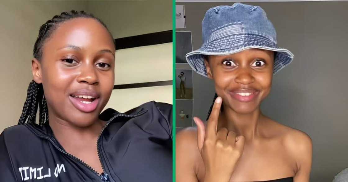 A TikTok video of a woman dancing with her dog A TikTok video of a woman dancing with her dog