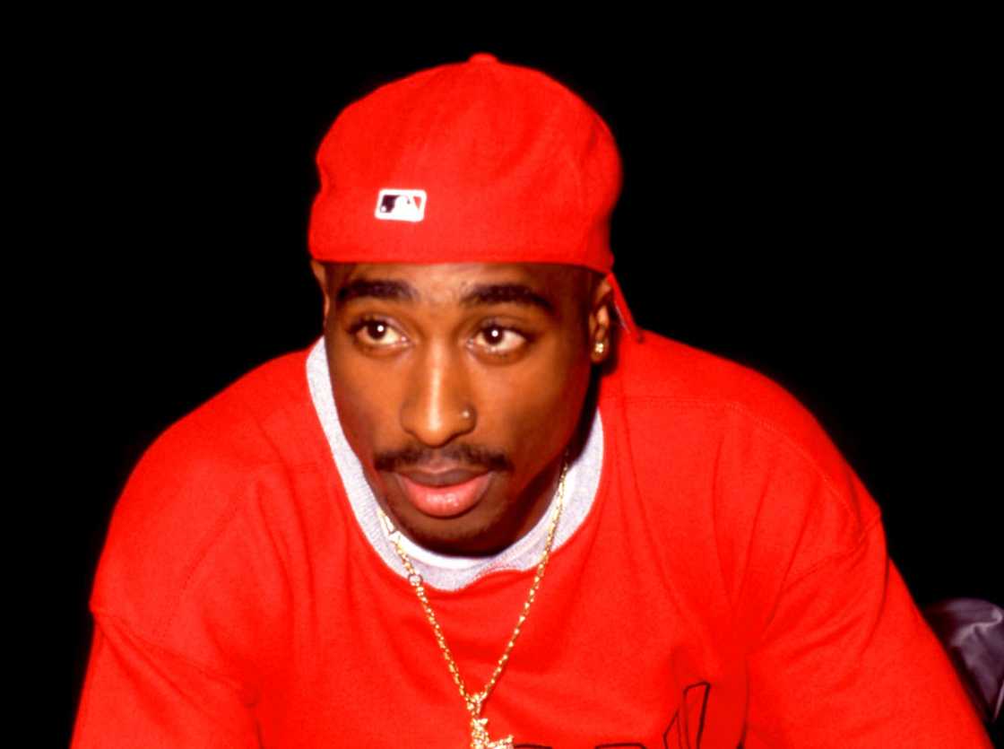 Tupac Shakur during the 1994 Source Awards Tupac Shakur during the 1994 Source Awards
