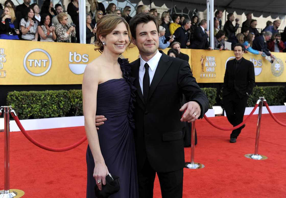 Matt Long and his spouse arrive at the TNT/TBS broadcast of the Annual Screen Actors Guild Awards