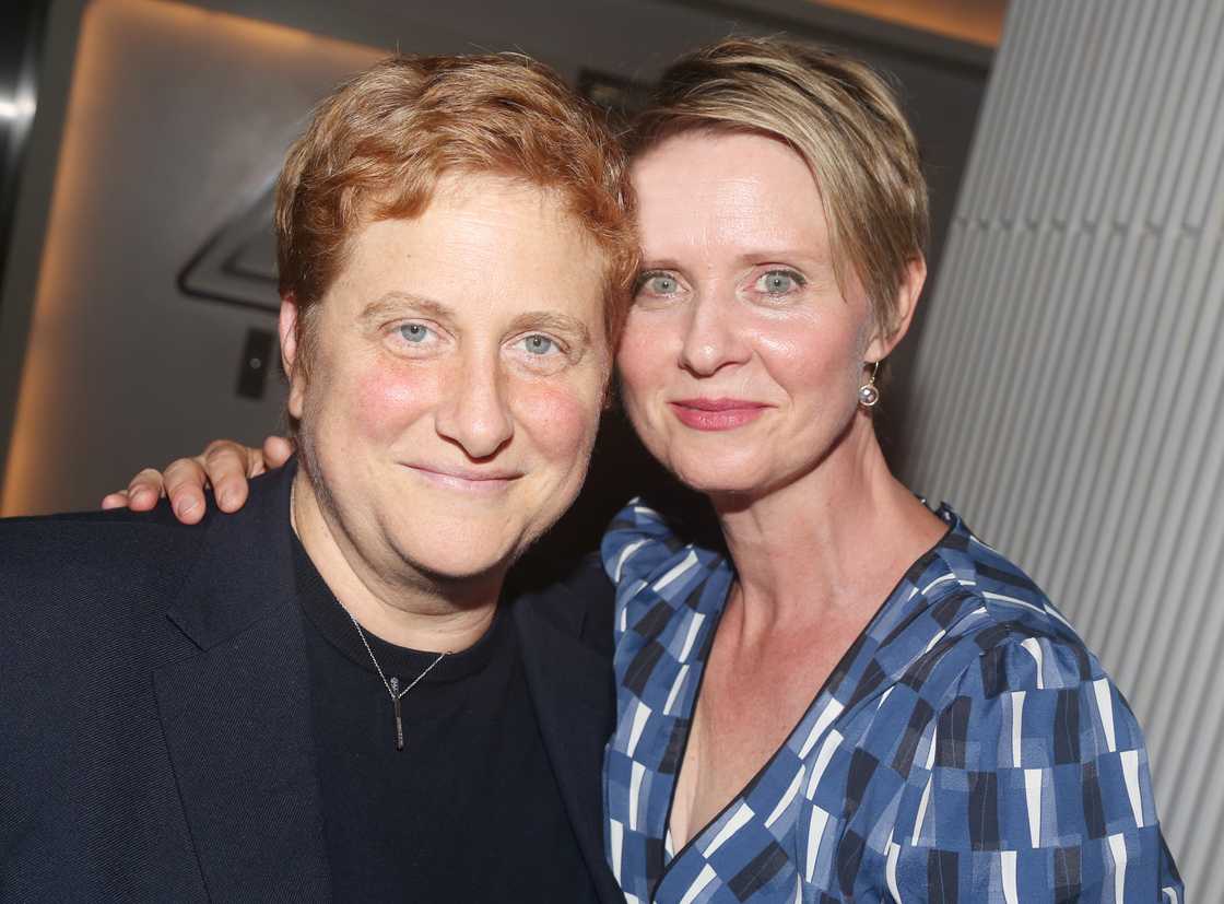 Christine Marinoni and Cynthia Nixon in New York City