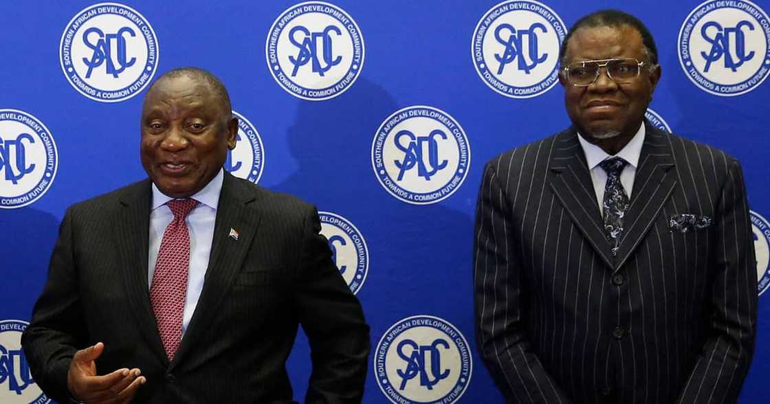 Namibian President Hage Geingob, President Cyril Ramaphosa farm robbery, Phala Phala farm, Limpopo Namibian President Hage Geingob, President Cyril Ramaphosa farm robbery, Phala Phala farm, Limpopo