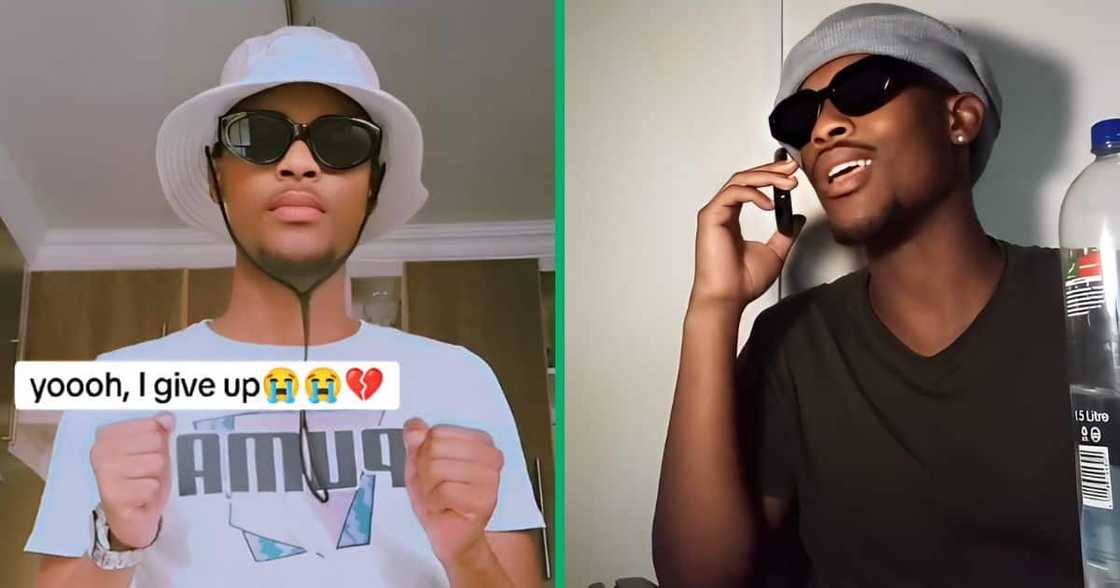 A man who botched the Amapiano Mzala dance challenge was captured in a TikTok video. A man who botched the Amapiano Mzala dance challenge was captured in a TikTok video.
