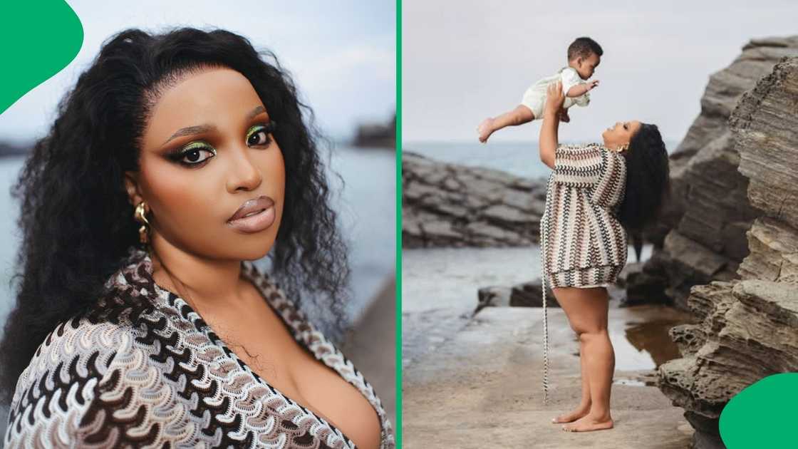 The Izingane Zesithembu star left social media users completely smitten with her latest post
