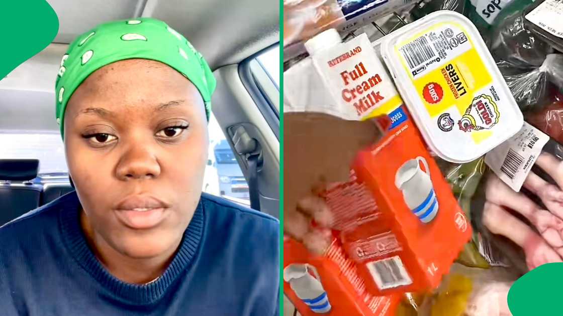 A TikTok user impressed many with her food purchase costing R585