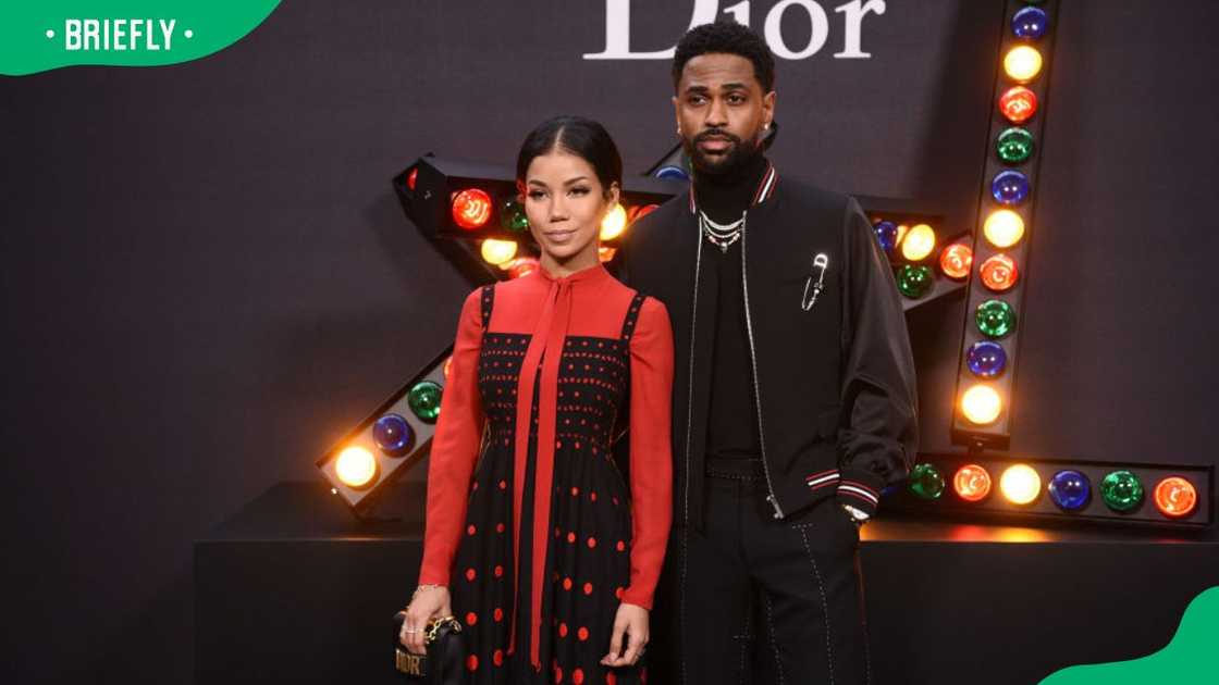 Jhené Aiko and Big Sean during the 2018 Dior Homme Menswear Fall/Winter show