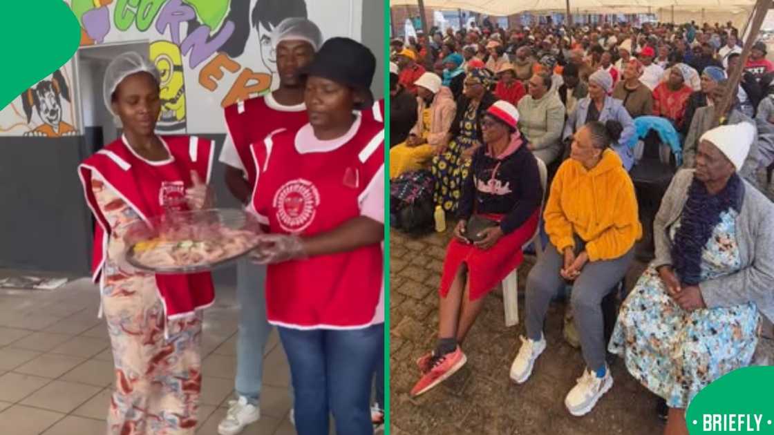 The visual on the right captured the community members attending the launch of Isinkwa Sethu Investment Stokvel Bakery in Evaton The visual on the right captured the community members attending the launch of Isinkwa Sethu Investment Stokvel Bakery in Evaton