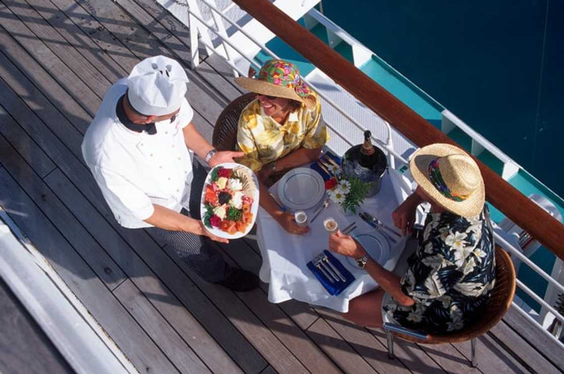 A cruise ship chef A cruise ship chef