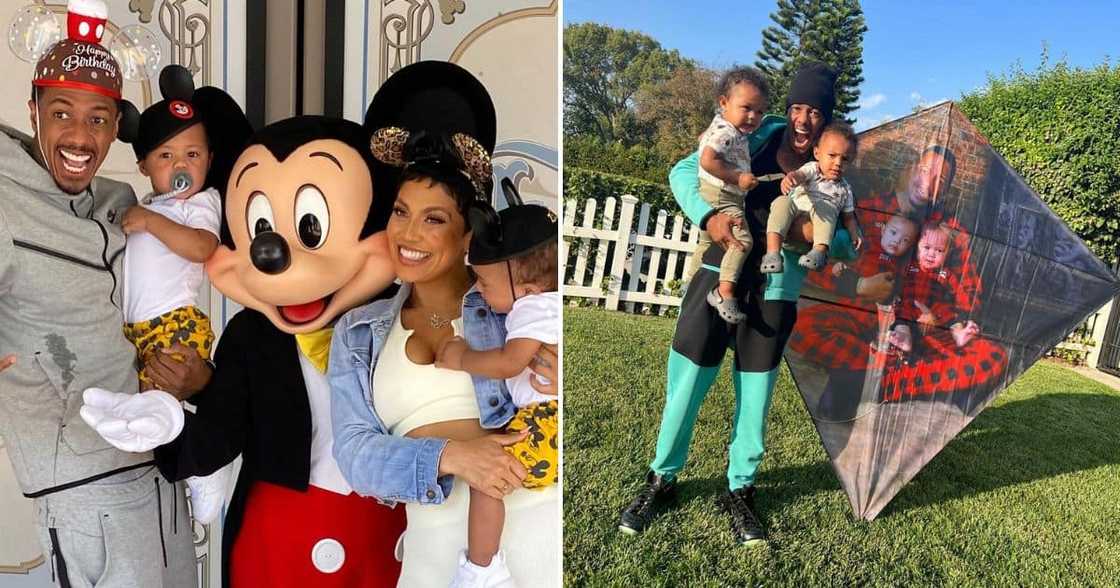 Nick Cannon with some of his kids Nick Cannon with some of his kids