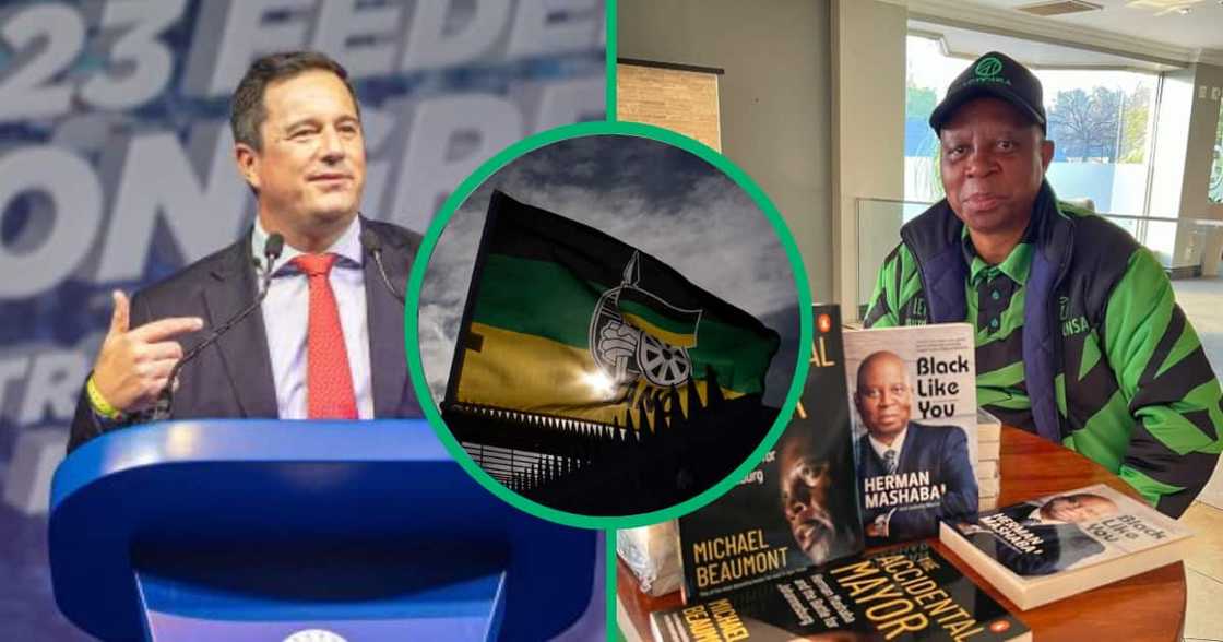 The DA, ActionSA and five other opposition parties are banding together to boot the ANC out of the government The DA, ActionSA and five other opposition parties are banding together to boot the ANC out of the government