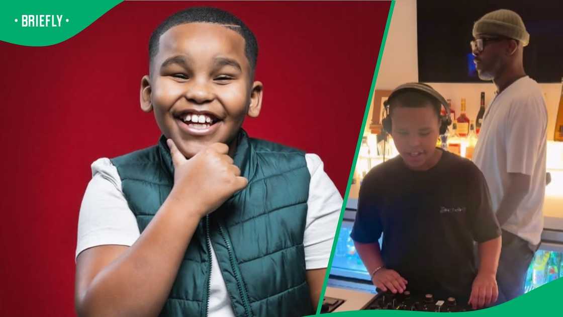 Shoba's son was taught by Black Coffee how to DJ. Shoba's son was taught by Black Coffee how to DJ.