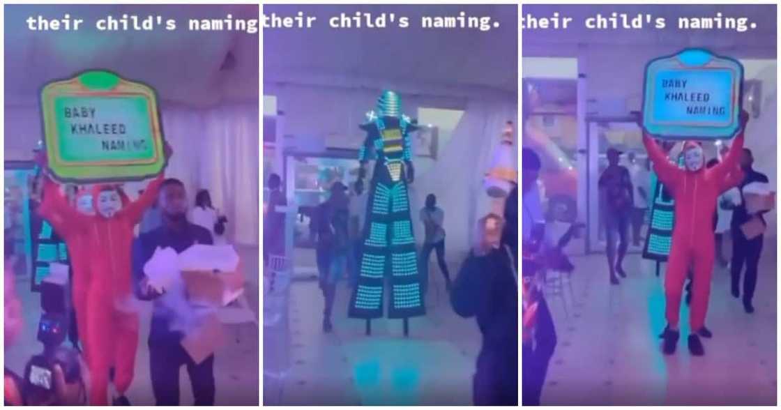 Nigerians react as parents do club 'Dorime' for their child on naming ceremony