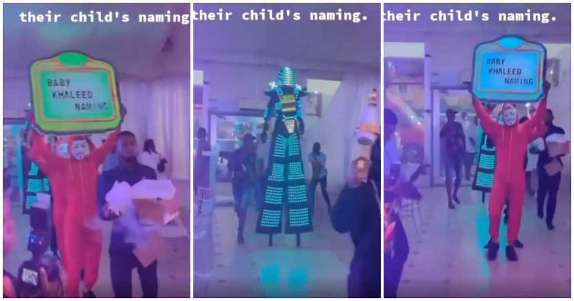Nigerians react as parents do club 'Dorime' for their child on naming ceremony Nigerians react as parents do club 'Dorime' for their child on naming ceremony