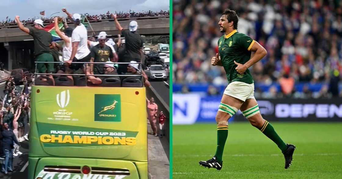 Eben Etzebeth, Cape Town RWC trophy tour Eben Etzebeth, Cape Town RWC trophy tour