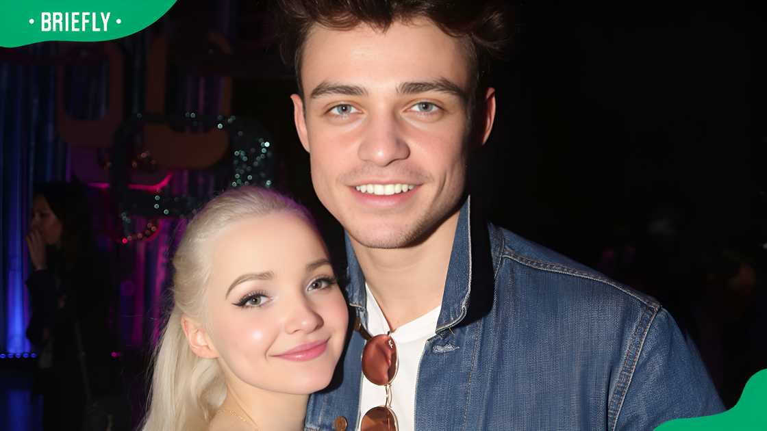 Dove Cameron and Thomas Doherty in LA