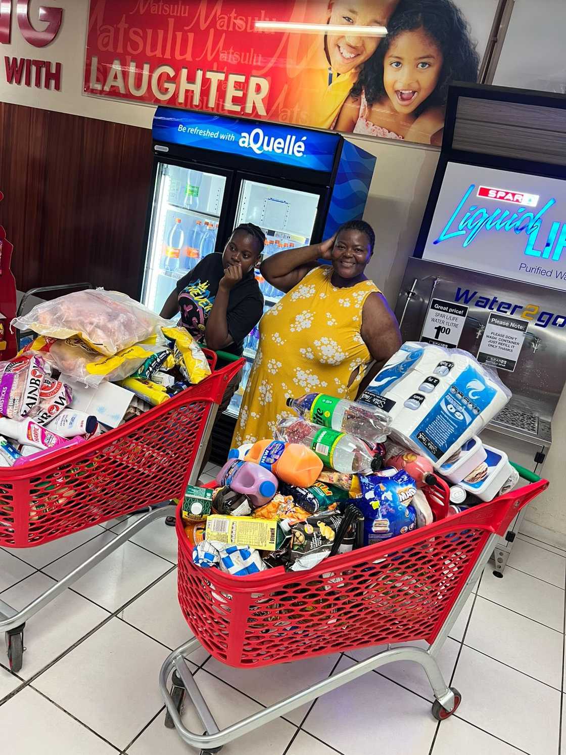 Others were stunned by the high price of the groceries, lamenting how little R10,000 buys at the store