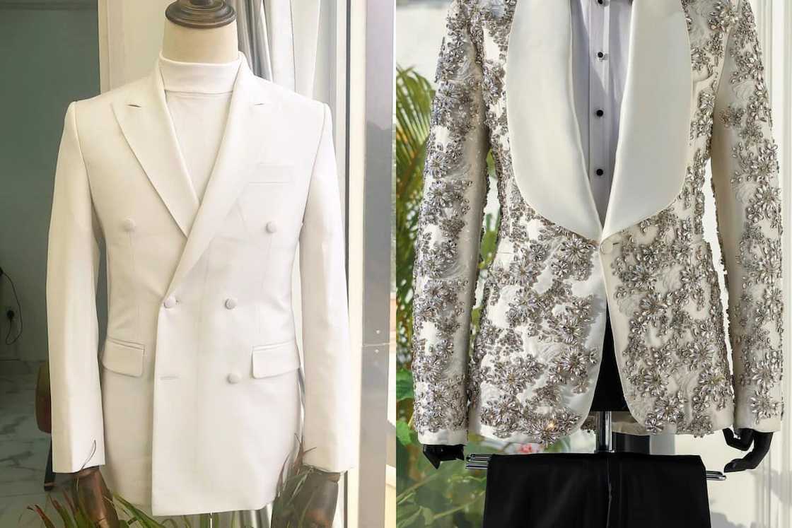 Double and single-breasted tuxedos Double and single-breasted tuxedos
