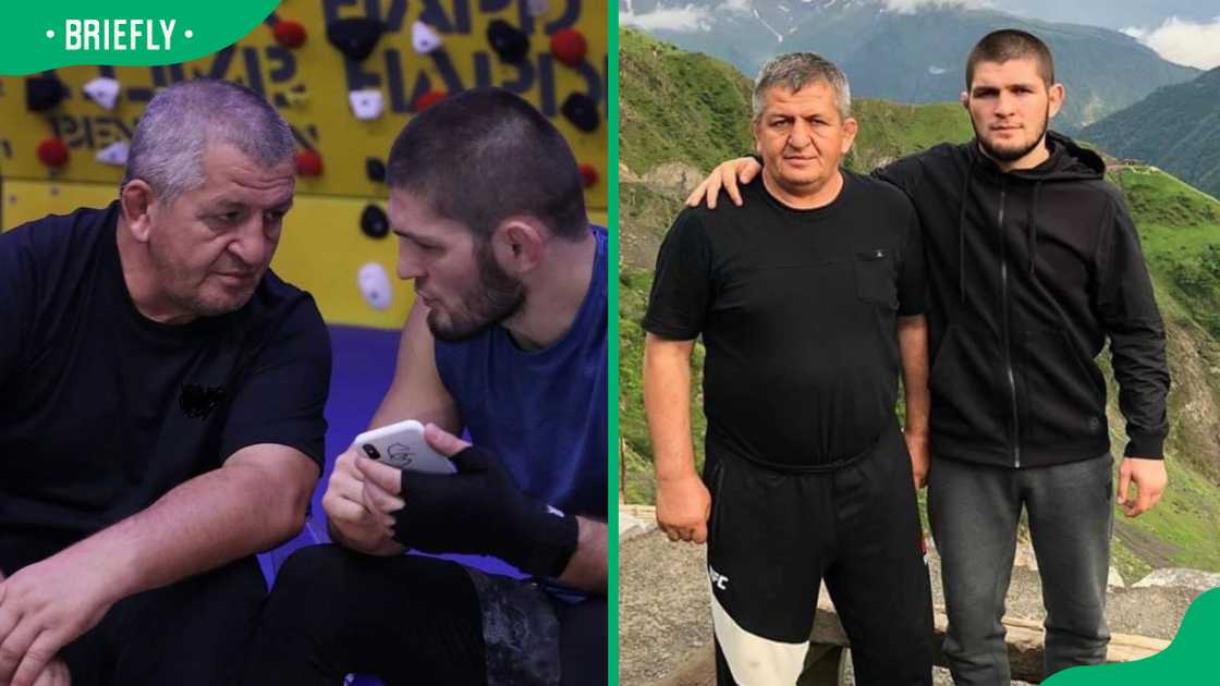 Khabib Nurmagomedov and his late father