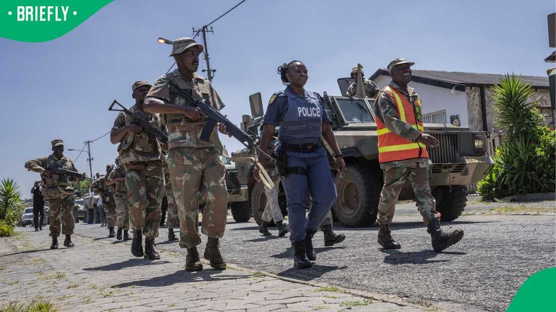 The SANDF has been deployed to assist the police The SANDF has been deployed to assist the police