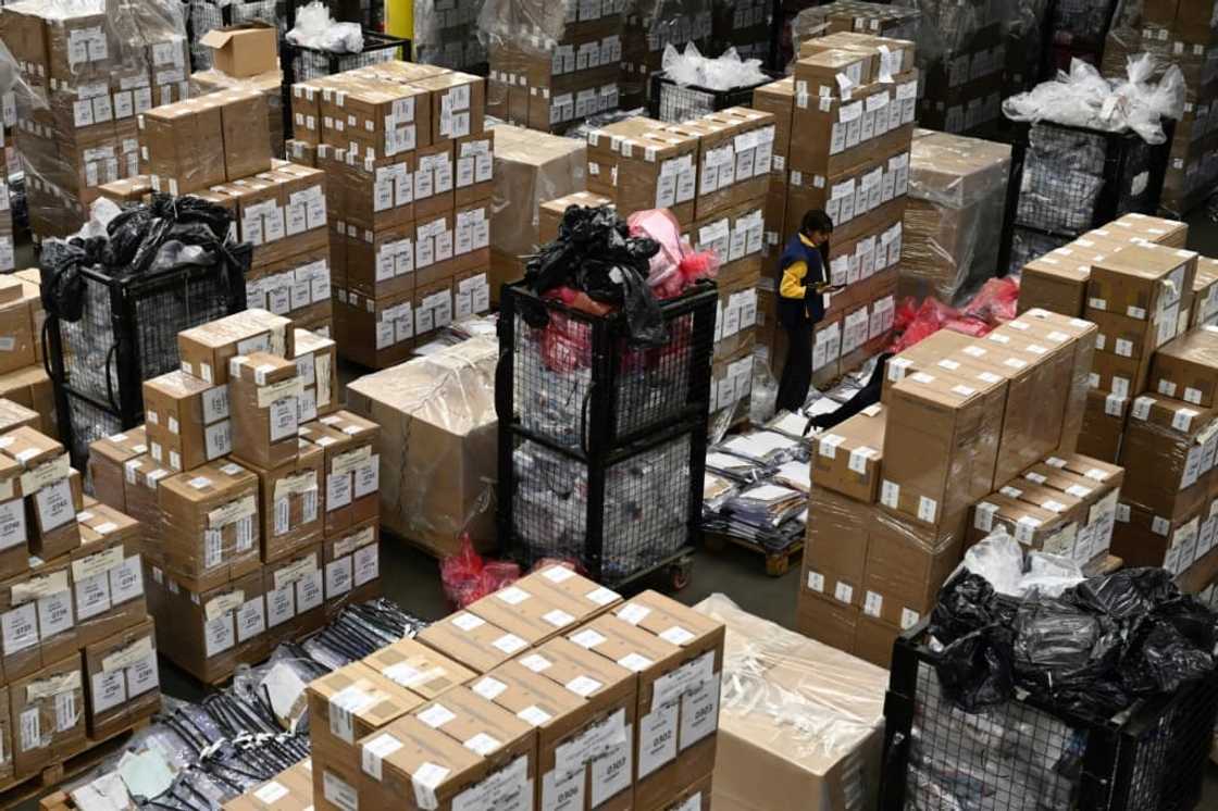 Ballot boxes stand ready inside a warehouse ahead of the vote Ballot boxes stand ready inside a warehouse ahead of the vote