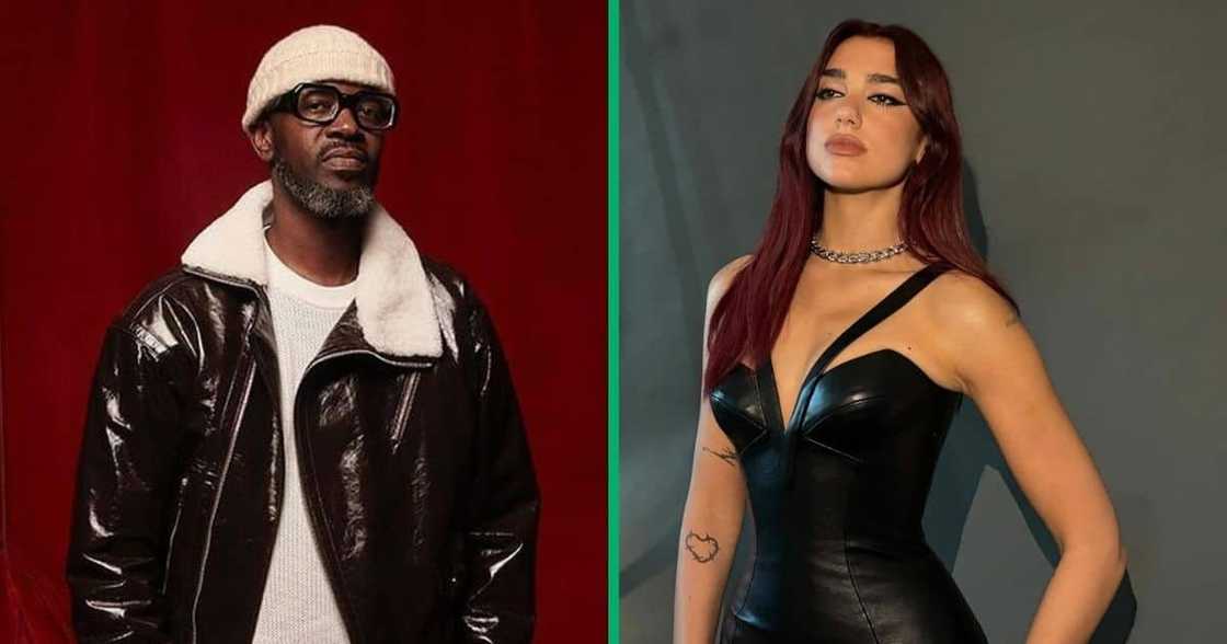 Black Coffee took a picture with Dua Lipa at the Met Gala after-party Black Coffee took a picture with Dua Lipa at the Met Gala after-party