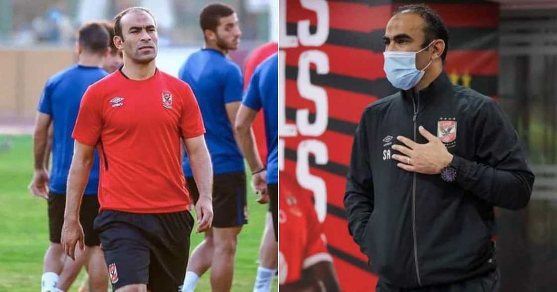 Director of Al Ahly, Sayed Abdel Hafeez, Kaizer Chiefs, CAF Champions League final Director of Al Ahly, Sayed Abdel Hafeez, Kaizer Chiefs, CAF Champions League final