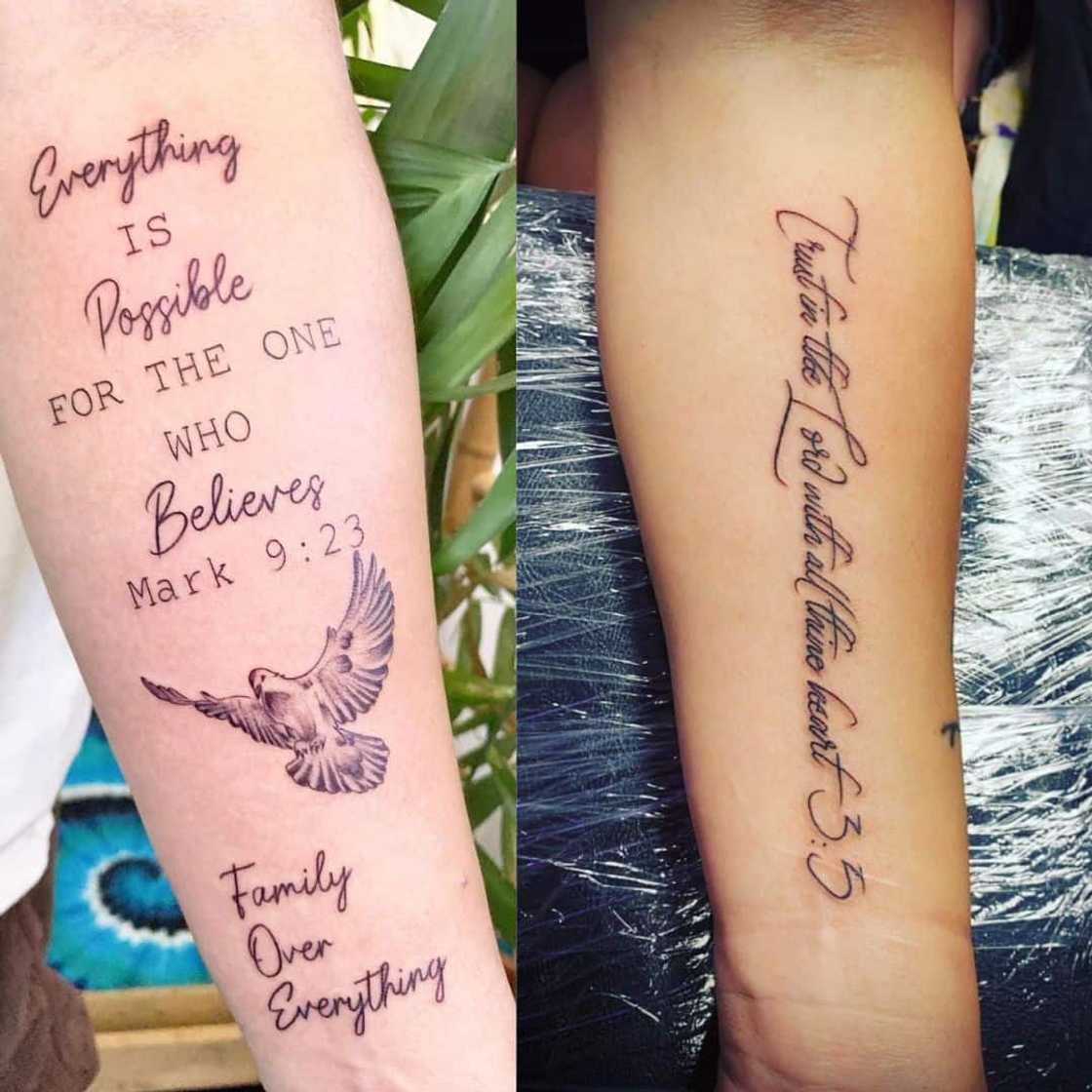 Bible verse tattoo Bible verse tattoo