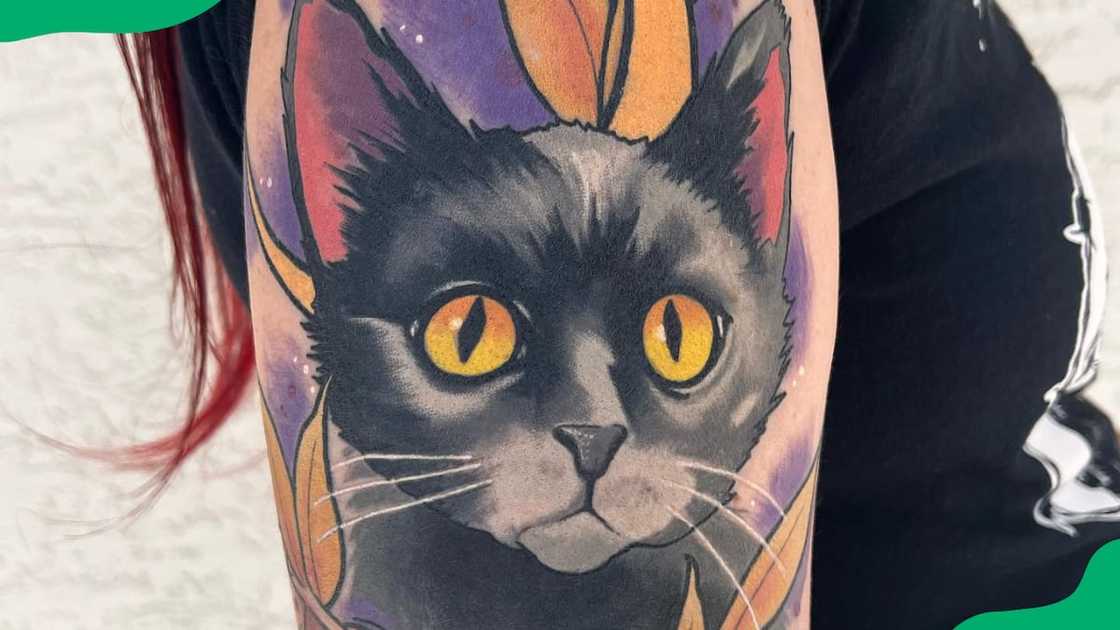 Spooky cat tattoo Spooky cat tattoo