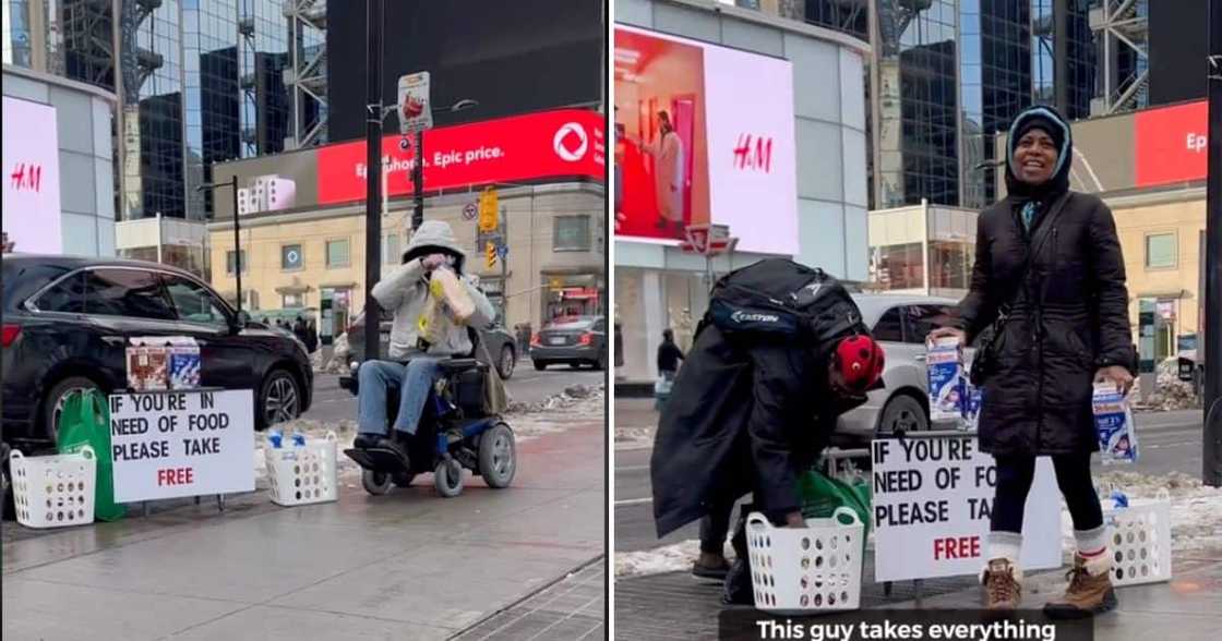 Good Samaritan Gives Food To The Needy And One Man Takes Everything