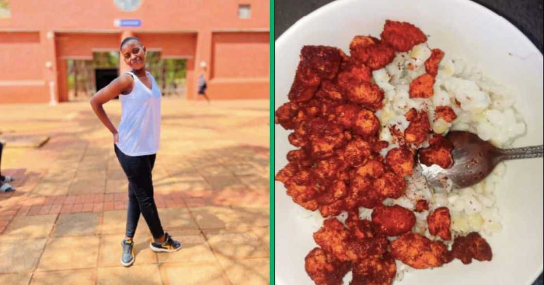 A university student shared what she eats daily A university student shared what she eats daily