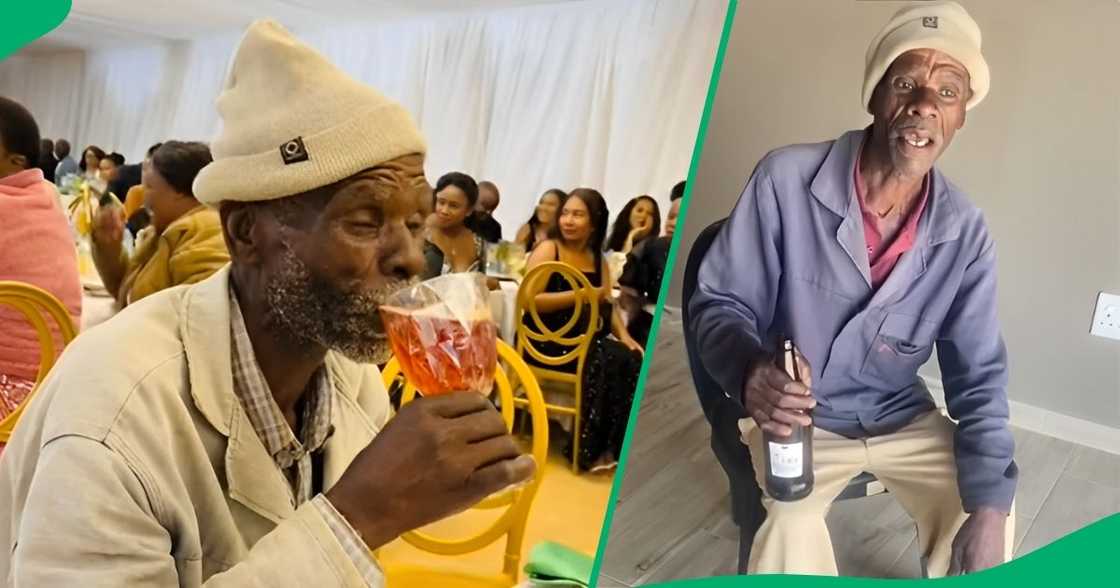 A KwaZulu-Natal elderly man couldn't hold his thirst at an event.