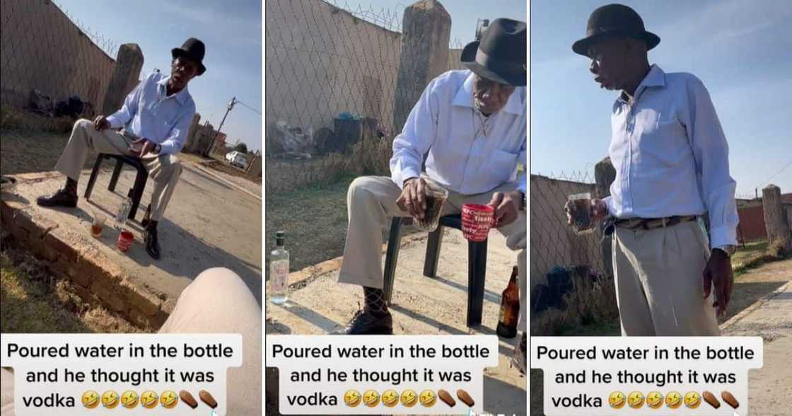 Alcohol Prank on Unsuspecting Madala Alcohol Prank on Unsuspecting Madala