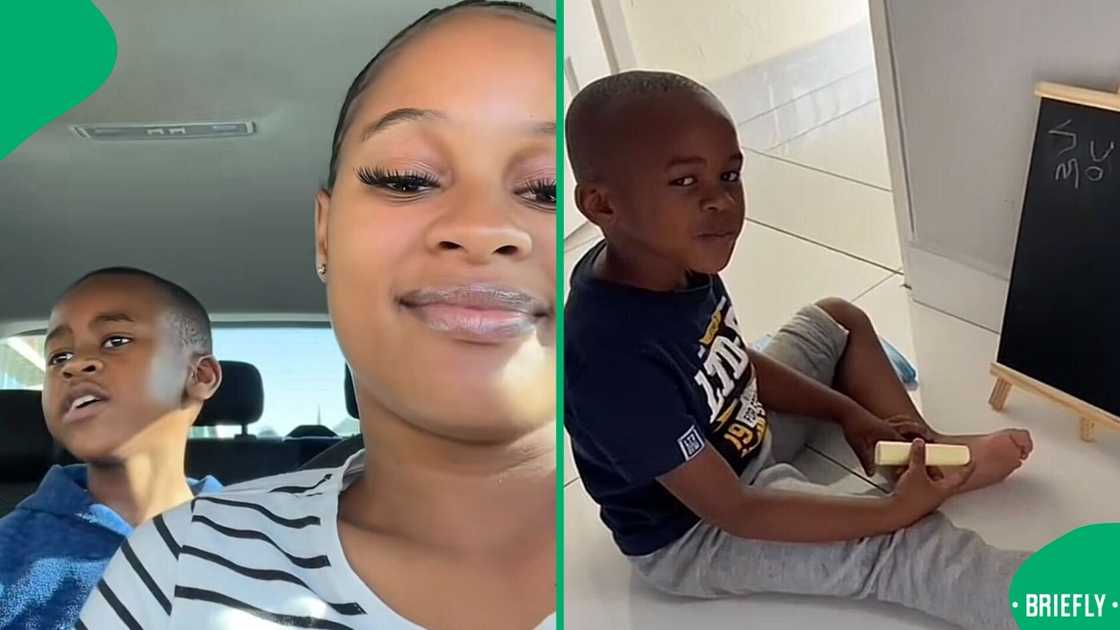 A mother shared a video of her son sining a sad song on TikTok. A mother shared a video of her son sining a sad song on TikTok.
