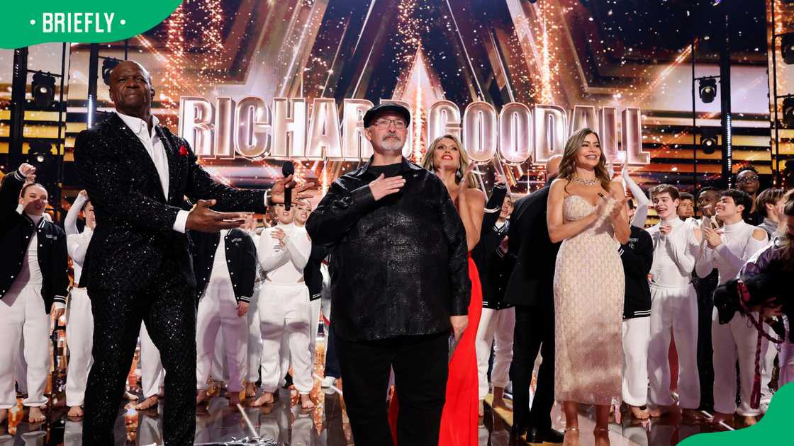 Richard Goodall during the AGT finale Richard Goodall during the AGT finale